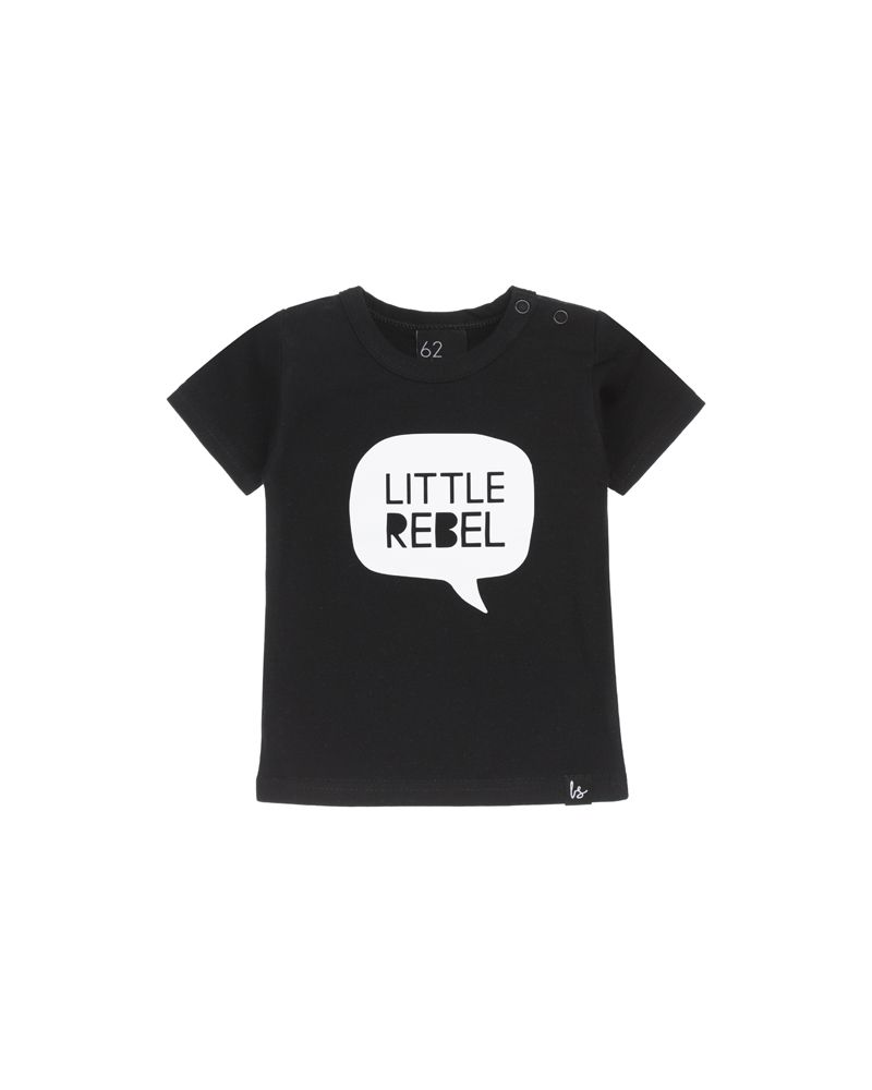 Little rebel t-shirt Zwart/Wit
