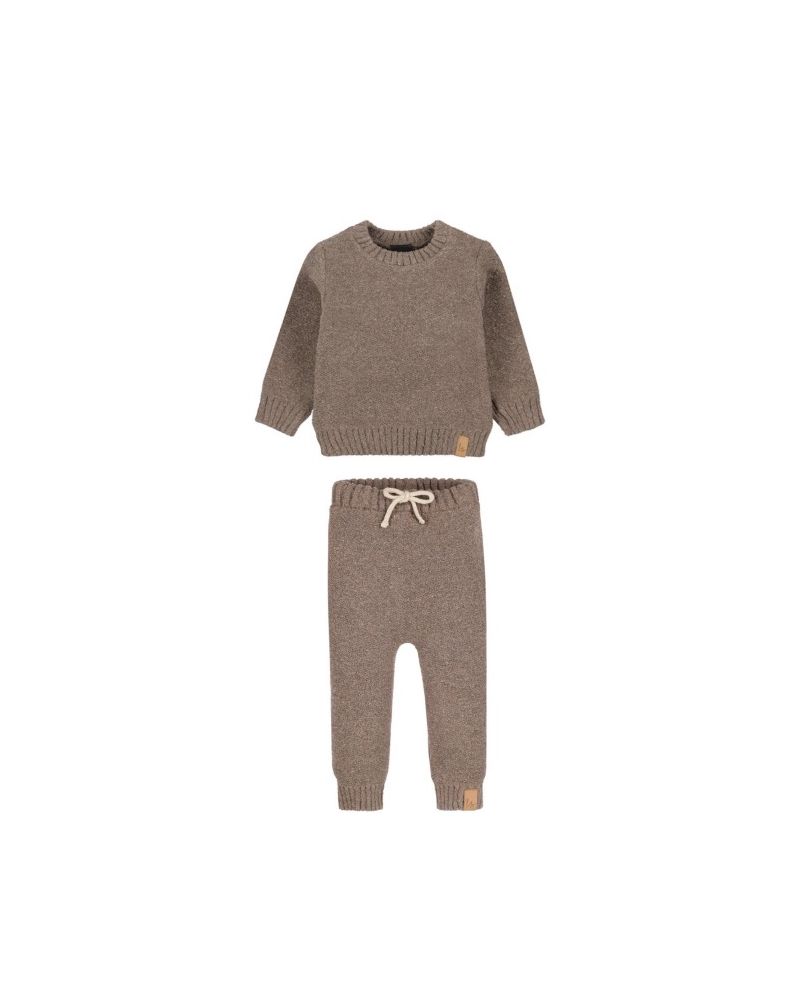 Outfit boucle set brown