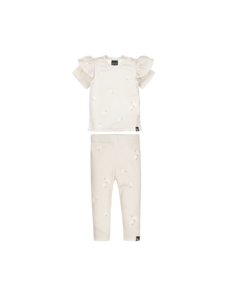 Outfit daisy rib (light beige)