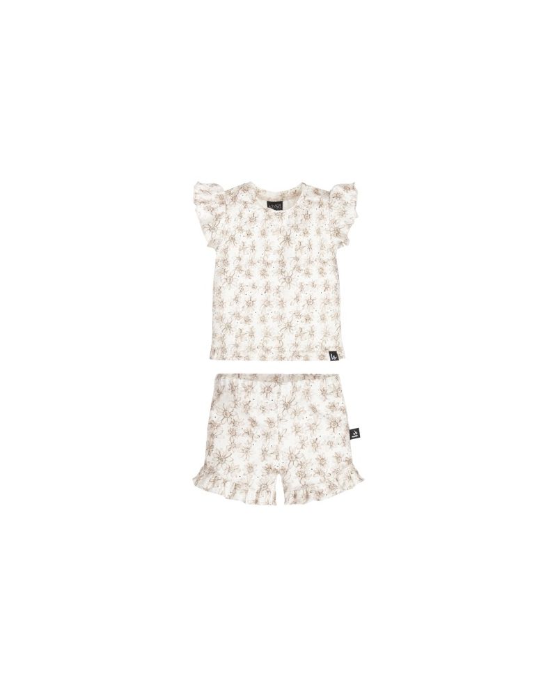 Outfit ruffle summer jasmine flower