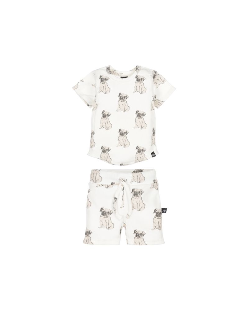 Outfit rib jersey hondjes