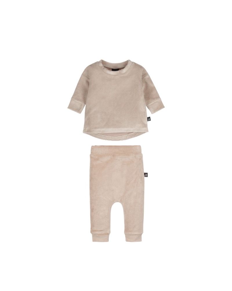 Outfit soft rib beige