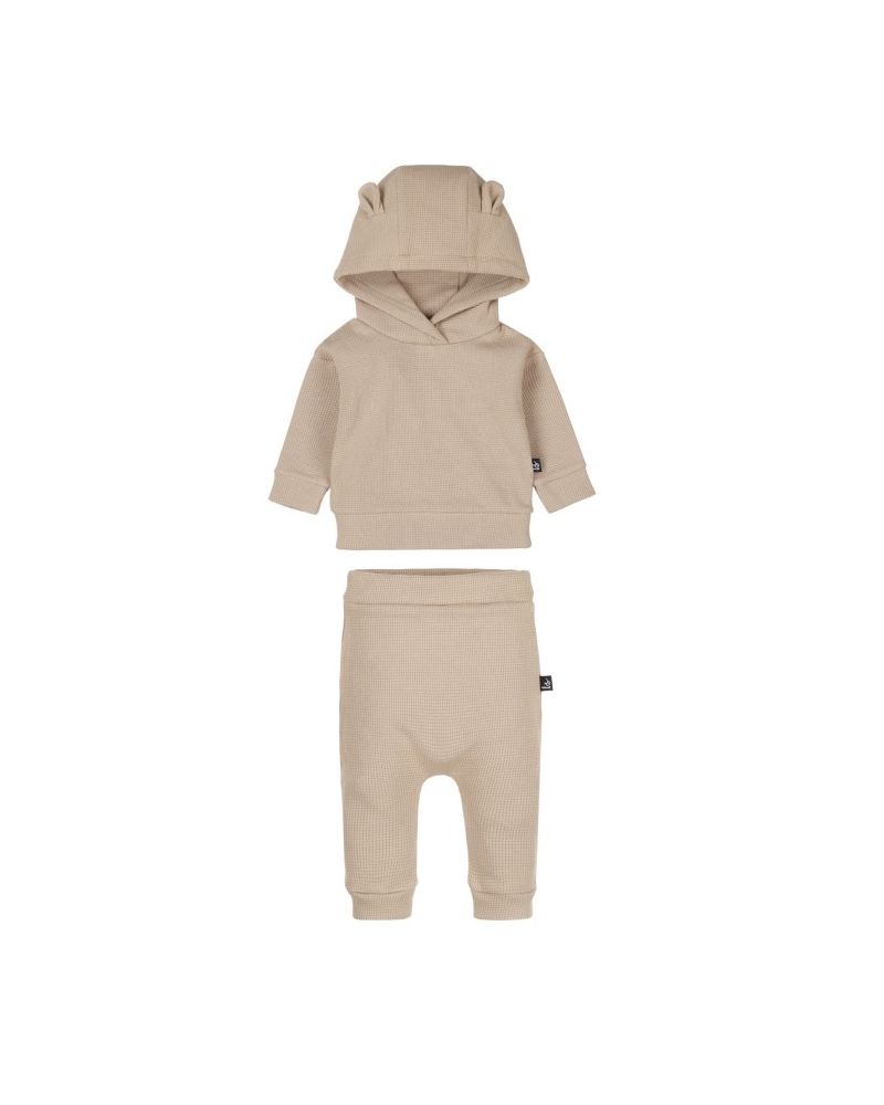 Outfit wafel beige set with ears
