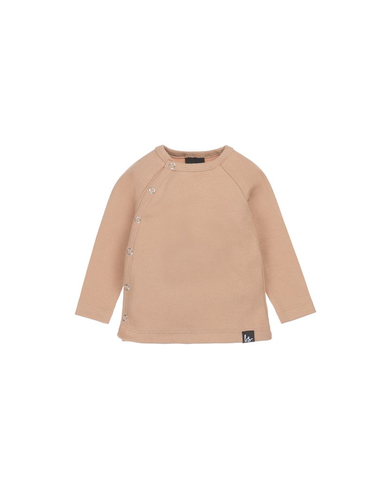 Overslag longsleeve rib (camel)