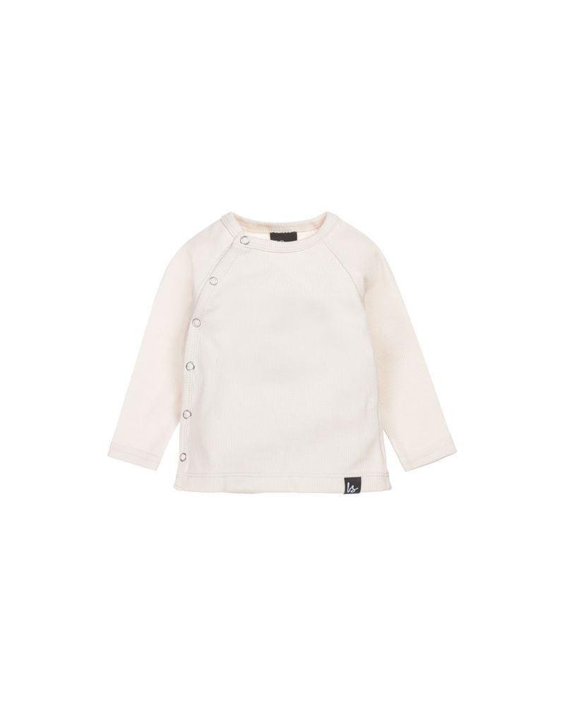 Overslag longsleeve rib whisper nude