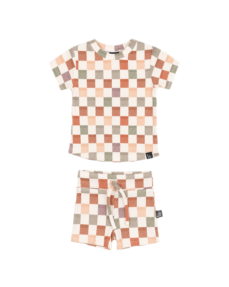 Outfit rib jersey block
