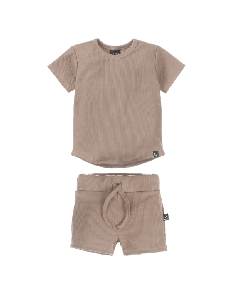 Outfit rib jersey brown