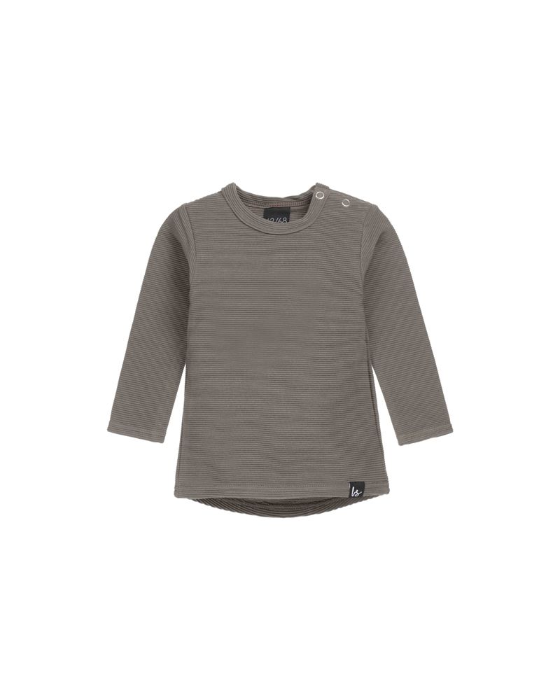 Rib longsleeve (kaki) (rounded back) 