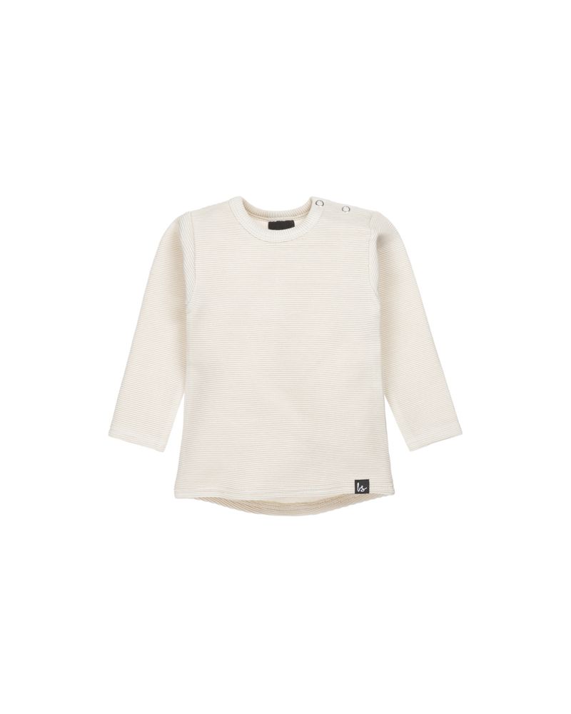 Rib longsleeve (sand) (rounded back) 