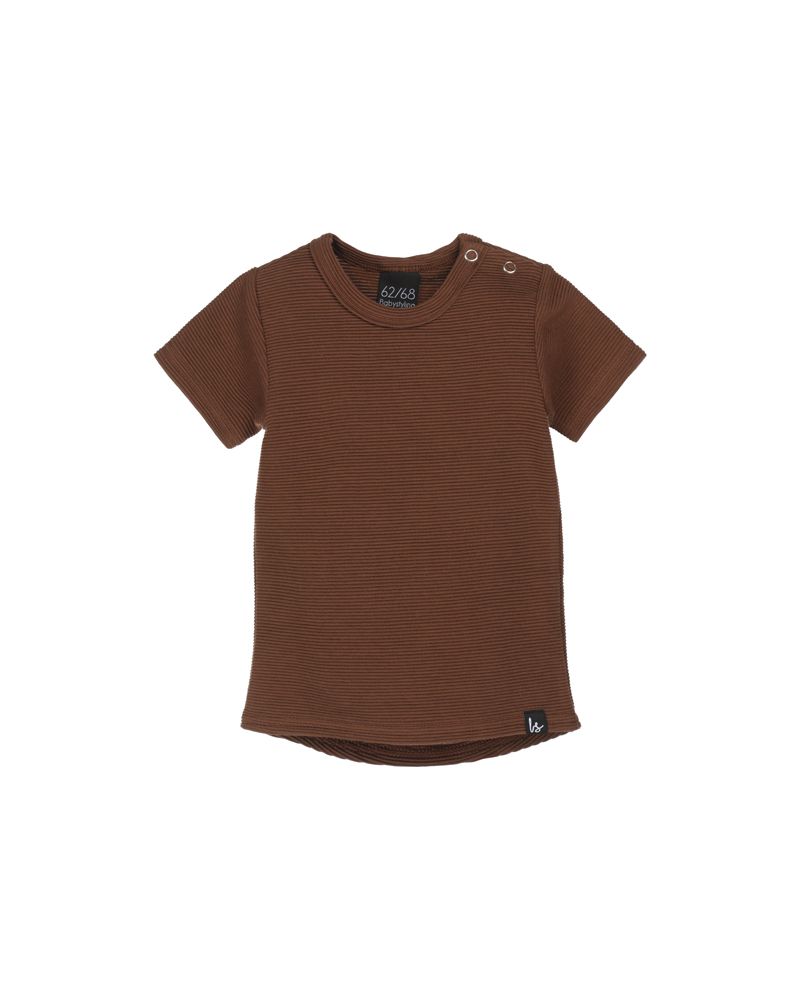 Rib t-shirt (bruin)