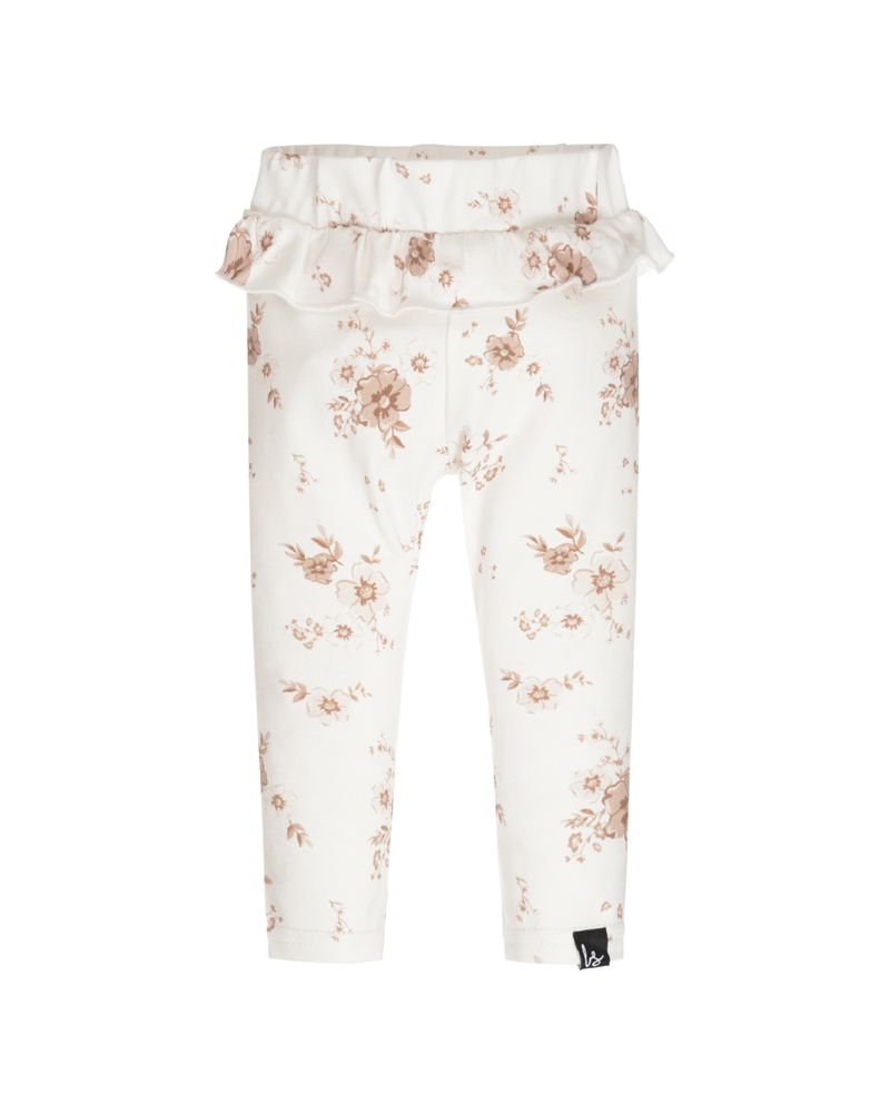 Ruffle legging rose frieda off-white