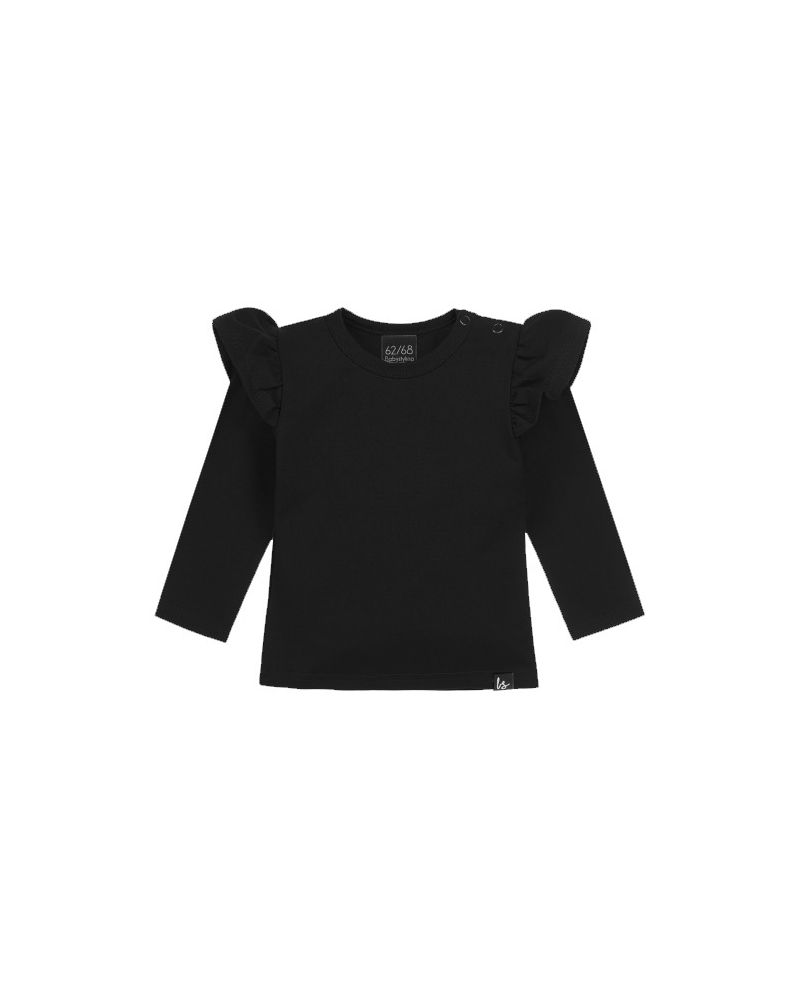 Zwart ruffle hotsell shirt baby