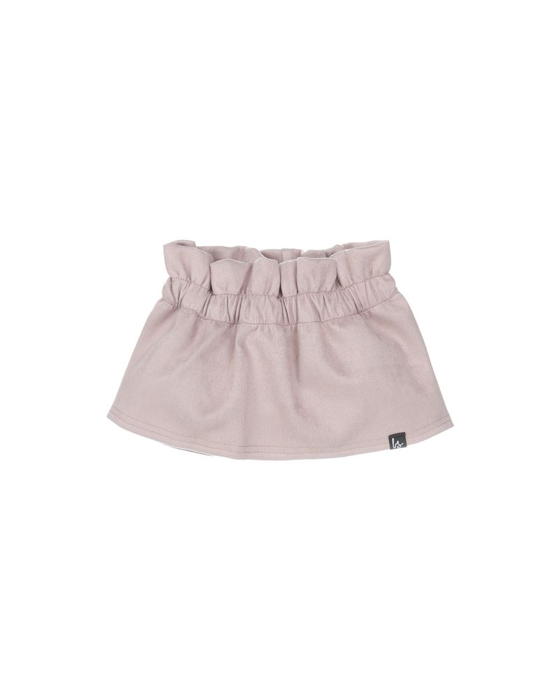 Ruffle rokje suedelook (roze)