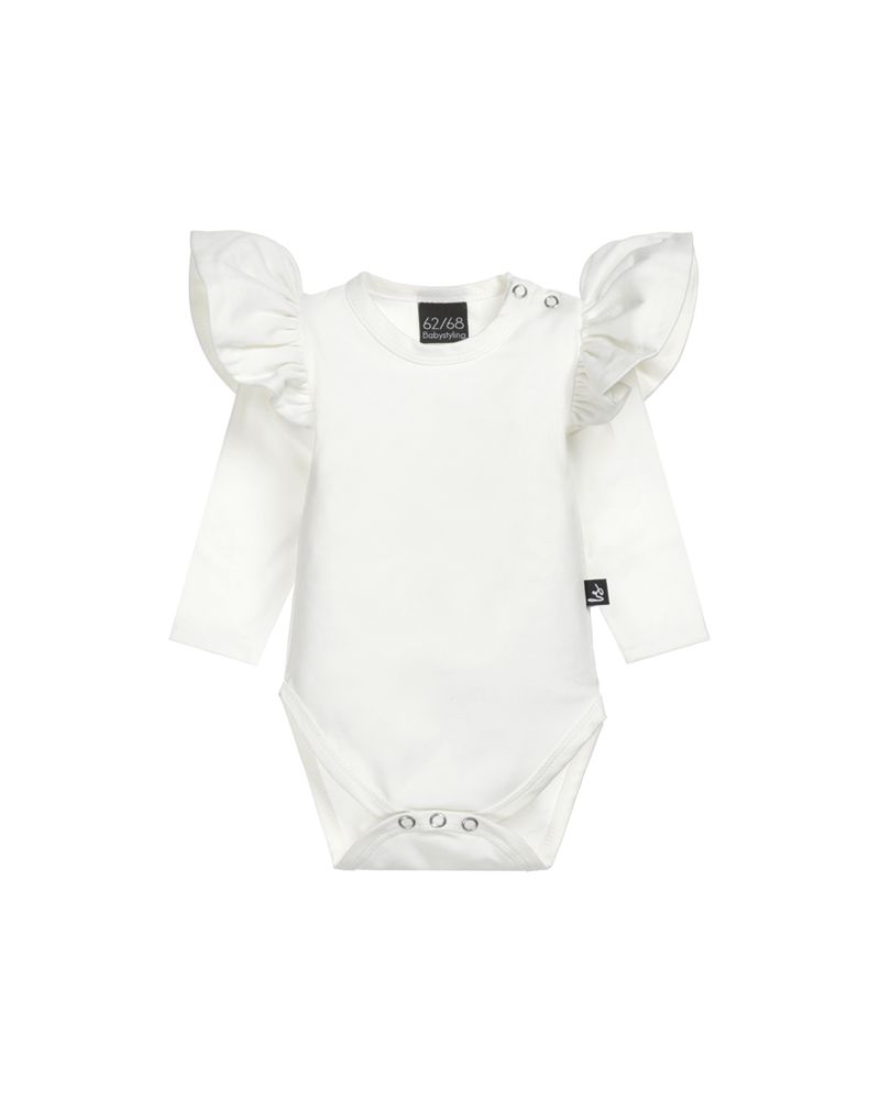 Ruffle romper ecru