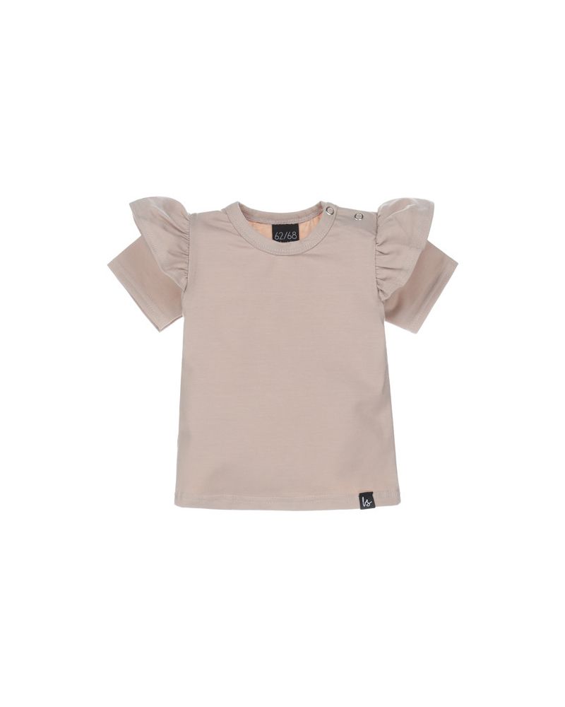 Ruffle t-shirt (sand)