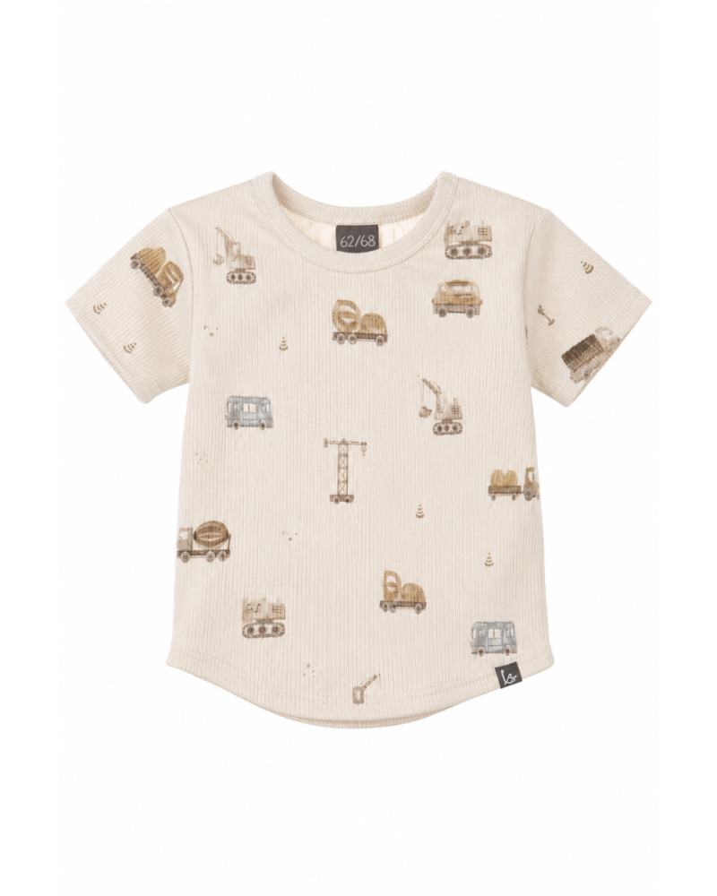 Rib jersey t-shirt hijskraantjes