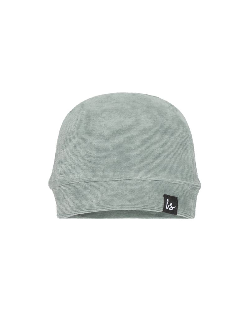 Small corduroy mutsje (petrol)