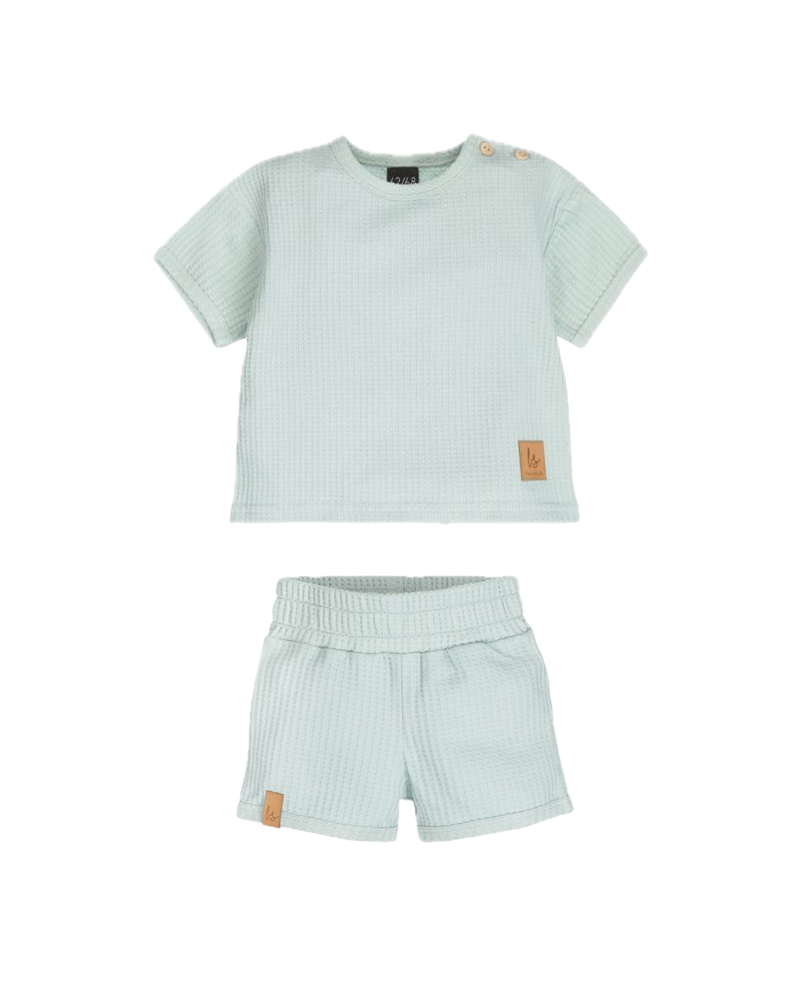 Outfit soft wafel light blue