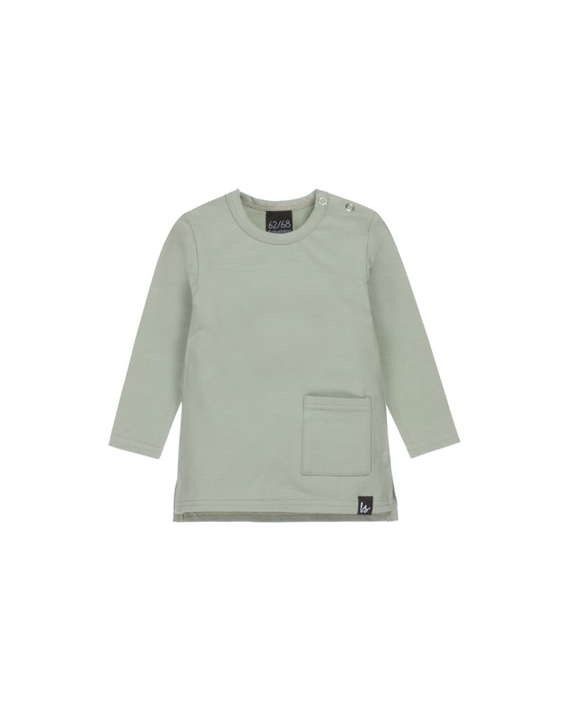 Split longsleeve mosgroen 