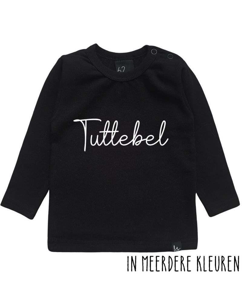 Tuttebel longsleeve shirt Zwart/Wit