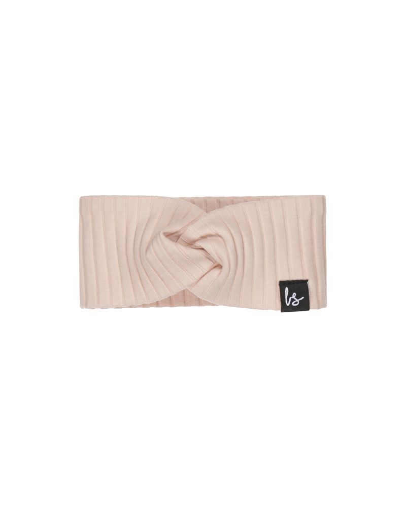 Twist haarbandje groovy rib rose