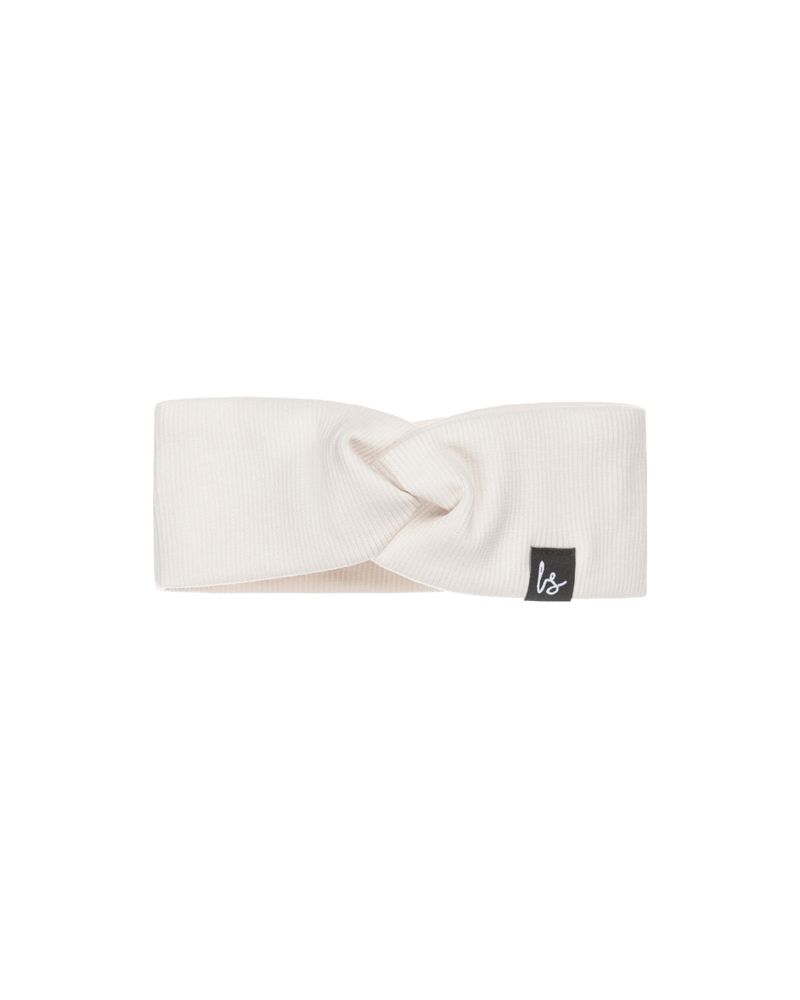 Twist haarbandje rib nude