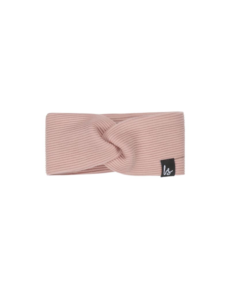 Twist haarbandje rib oudroze