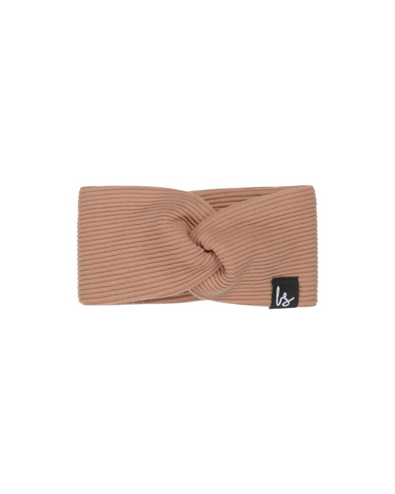 Twist haarbandje rib peach