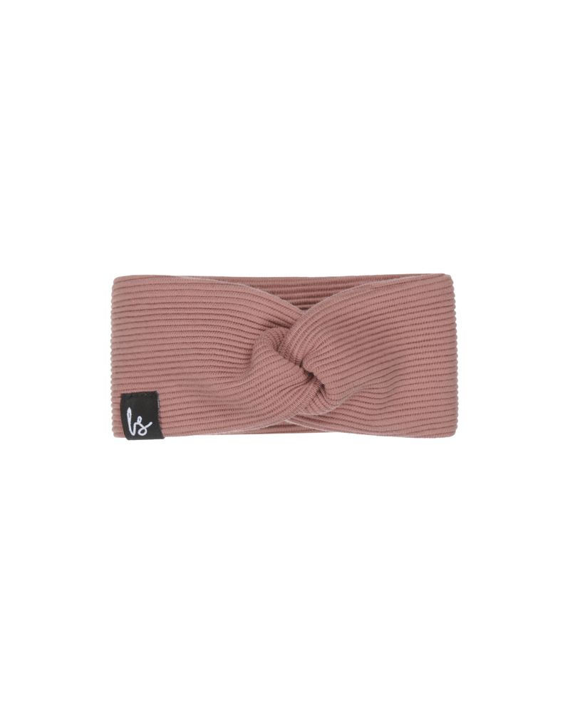 Twist haarbandje rib clay pink