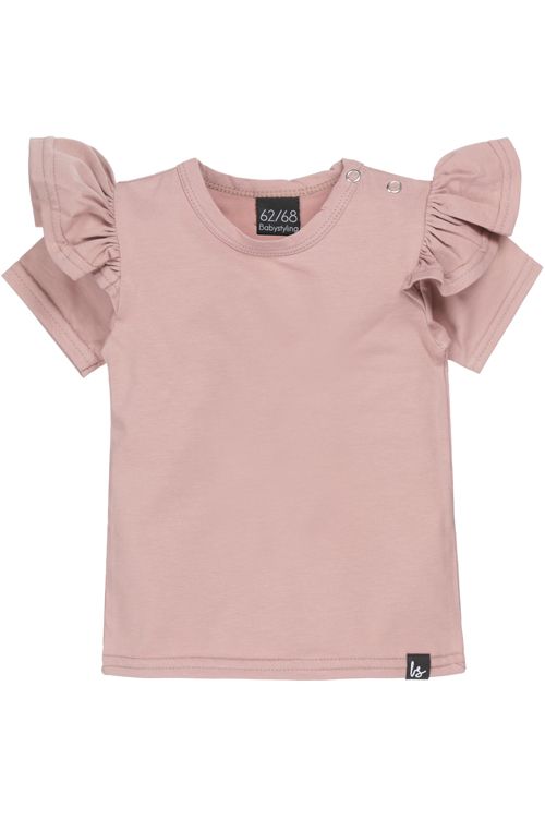 Basic shirt oud roze - Fashion Kids