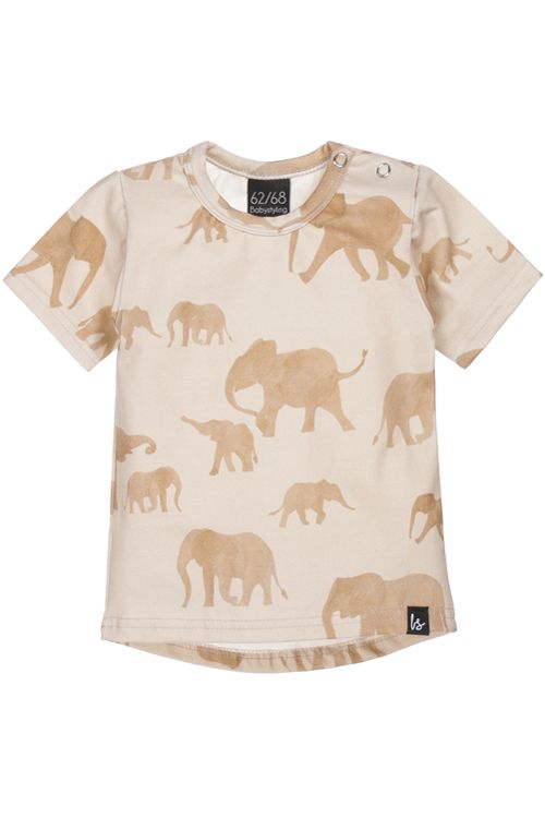 Little elephant t-shirt (camel) (rounded back)