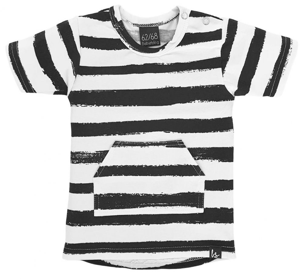 Pocket t-shirt (painted stripes)