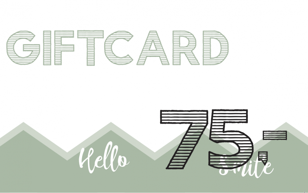 Giftcard - 75 euro