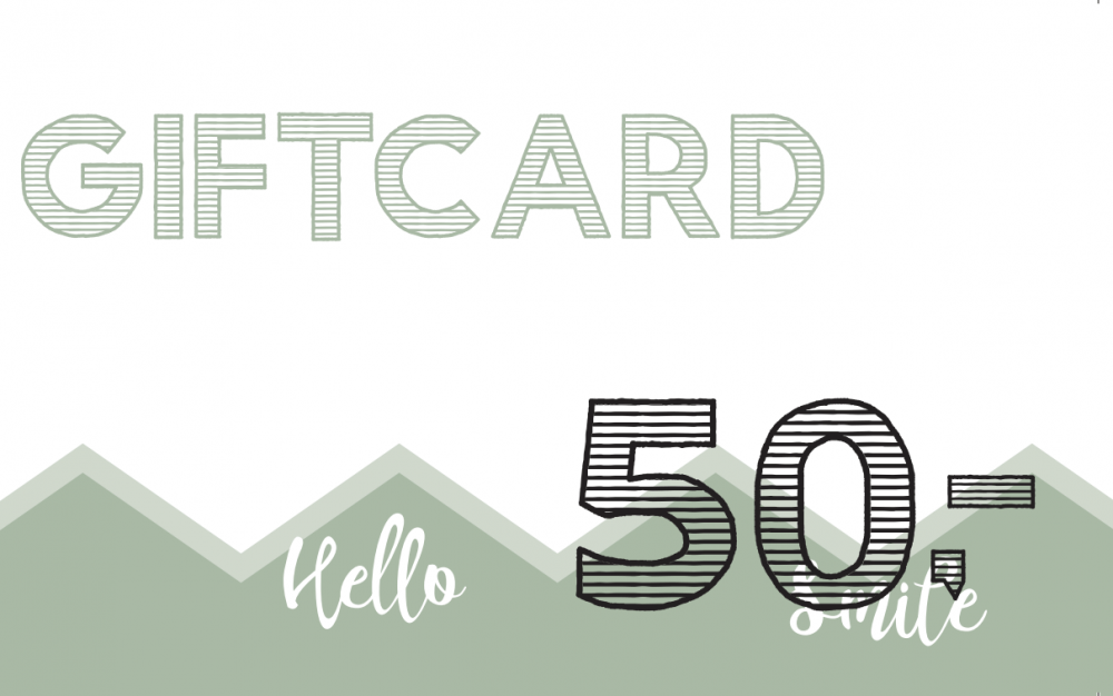 Giftcard - 50 euro