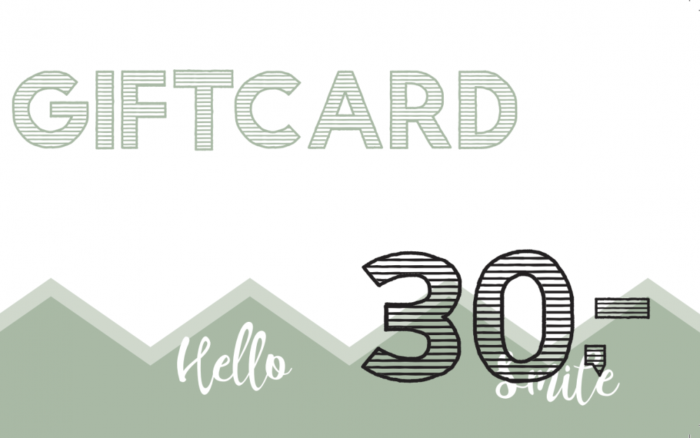 Giftcard - 30 euro