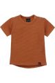 Rib t-shirt (rounded back) (roest)