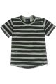 Stripes t-shirt (mosgroen)(rounded back)