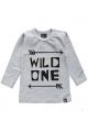 Wild one longsleeve shirt Grijs/Zwart