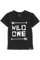 Wild one T-shirt Zwart/Wit